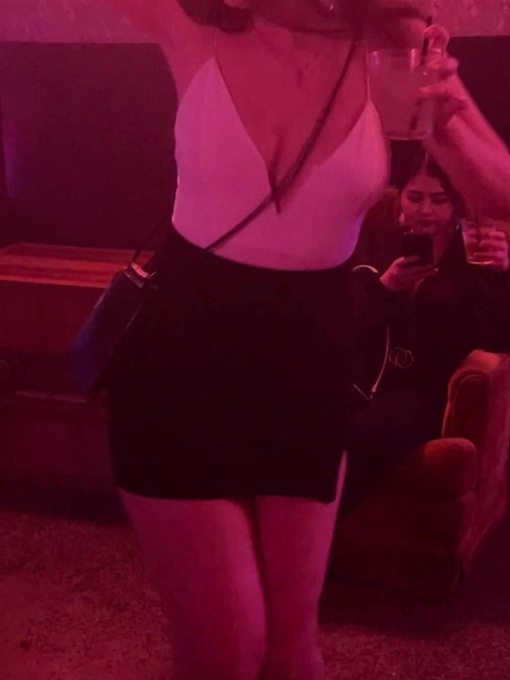 Black Sparkle Mini Skirt - Picture 5 of 5